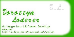 dorottya loderer business card